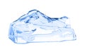 Ice cube isolated on white. Royalty Free Stock Photo