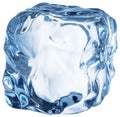 Ice cube. Macro shot. Clipping path Royalty Free Stock Photo