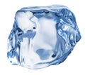 Ice cube. Macro shot. Clipping path Royalty Free Stock Photo