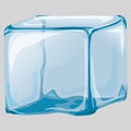 Ice Cube. Transparent ice and soft shades of ice convey freshness