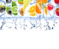 Ice Cubed Fruit Royalty Free Stock Photo