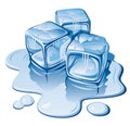Ice cubes Royalty Free Stock Photo