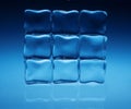 Ice cubes background