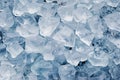 Ice cubes background. Ice cubes on blue background. Frozen ice cubes.