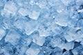 Ice cubes background. Ice cubes on blue background. Frozen ice cubes.