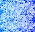 Ice cubes in blue light Royalty Free Stock Photo