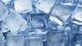 Ice cubes blue texture. Iced clear water close up refresh summer add. Coctail lemonade macro frost photo Royalty Free Stock Photo