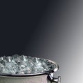 Ice cubes bucket Royalty Free Stock Photo