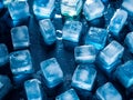 ice cubes close up view