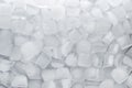 Ice cubes, close up view, fresh food background Royalty Free Stock Photo