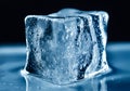 Ice Cubes Dropped into Water Royalty Free Stock Photo