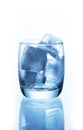 Ice cubes in empty glass Royalty Free Stock Photo