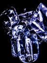 Ice cubes feel fresh on hot days Royalty Free Stock Photo