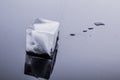 Ice cubes isolated Royalty Free Stock Photo