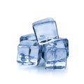 Ice cubes isolated on a white background Royalty Free Stock Photo