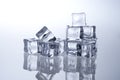 Ice cubes melted Royalty Free Stock Photo