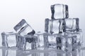 Ice cubes melted Royalty Free Stock Photo