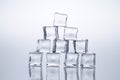 Ice cubes melted Royalty Free Stock Photo