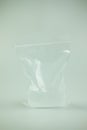 Ice cubes in plastic bag Royalty Free Stock Photo