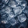 ice cubes super close shot still life pattern wall art background water drops