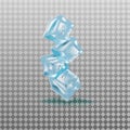 Ice cubes vector illustration on transparent background Royalty Free Stock Photo