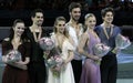 Ice Dance victory ceremony