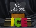 Ice danger brings on No School closing Royalty Free Stock Photo