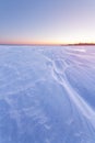 Ice desert frozen lake Royalty Free Stock Photo