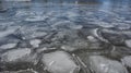 Ice Designs on Frozen River