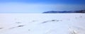 Ice dessert. Frozen Lake Baikal.