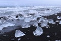 Ice diamonds on the beach, Diamonds Beach Iceland Royalty Free Stock Photo