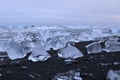 Ice diamonds on the beach, Diamonds Beach Iceland Royalty Free Stock Photo