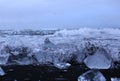 Ice diamonds on the beach, Diamonds Beach Iceland Royalty Free Stock Photo