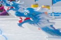 Ice Dragon Boat at Winterlude on Dow`s Lake Royalty Free Stock Photo