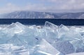 Ice-drift on lake Baikal