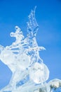 an ice eagle figure Royalty Free Stock Photo