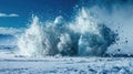 Ice explosion background Royalty Free Stock Photo
