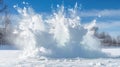 Ice explosion background Royalty Free Stock Photo