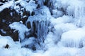 Ice fall background Royalty Free Stock Photo