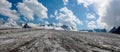 Ice field panorama glacier landscape