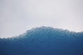 Close up iceberg edge against clear empty sky