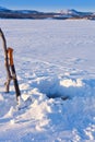 Ice-fishing hole