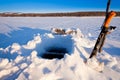 Ice-fishing hole