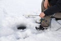 Ice Fishing Royalty Free Stock Photo