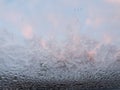 Ice Flakes on a window at morning Royalty Free Stock Photo