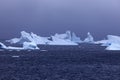 Ice floatin on Antarctic waters Royalty Free Stock Photo