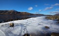 Ice floes on coastline Royalty Free Stock Photo