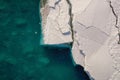 Ice floes on the river. Spring has come in the Altai mountains. Katun Royalty Free Stock Photo