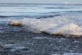 Ice floes in sea