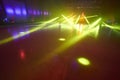 Ice floor with stage lights for ice dancing Royalty Free Stock Photo